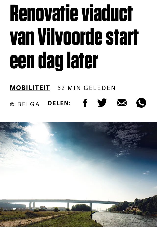Het begint al … Nog 8 jaren en één dag dus 😎 #vilvoorde #viaduct