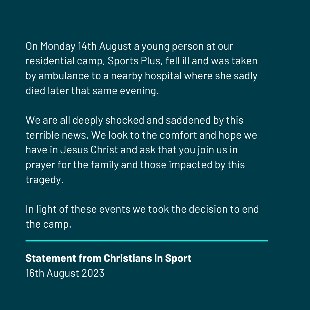 CIS_UK's tweet photo. Statement regarding Sports Plus 2023 https://t.co/VKQXPpuXT4