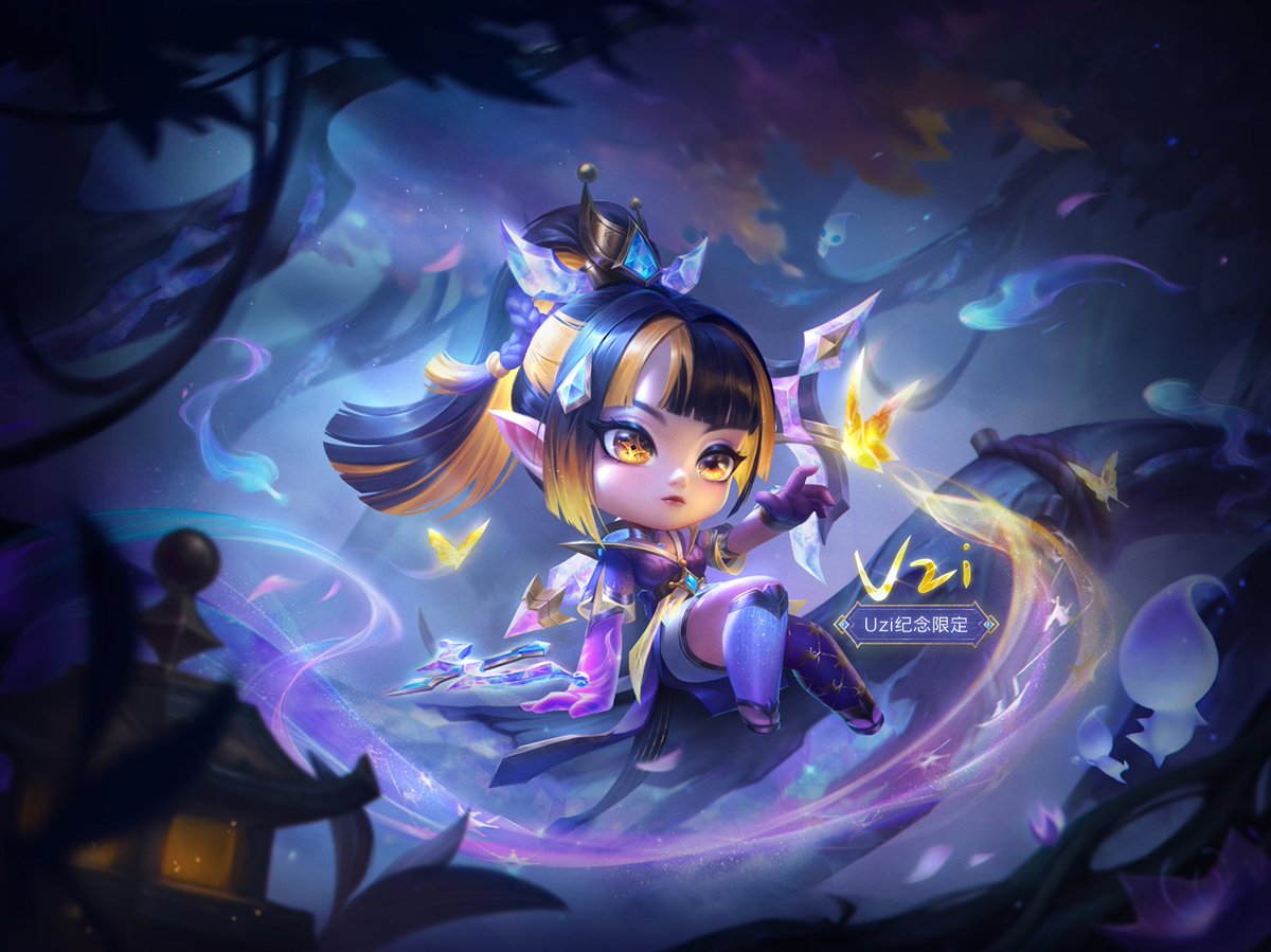 JumaraloHexCore's tweet photo. Spirit Blossom Vayne &amp; Spirit Blossom Vayne Uzi Edition Champion Chibi Full Key Arts - Battle of Golden Spatula https://t.co/hfsF7jqmHq