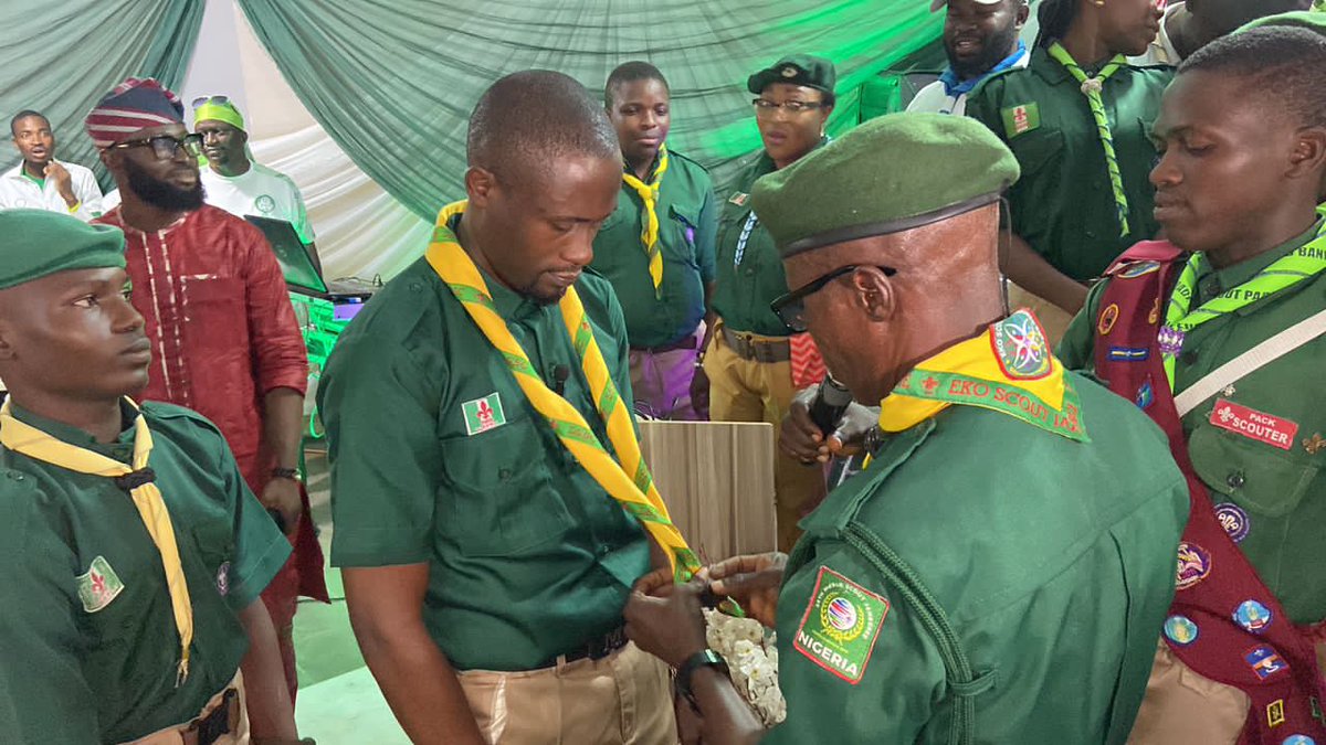 PHOTOS: Investiture of Comrade Adigun Ibrahim @engrsimms into the Boys Scouts Association, Lagos State

#OdiOlowoIYD2023
#IYD2023
#GreenSkills
