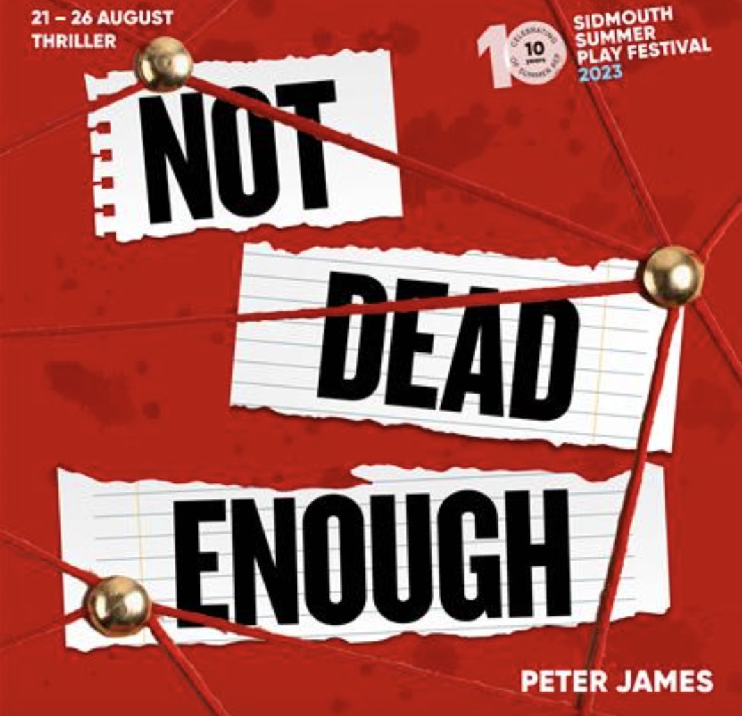sammcinnerny's tweet photo. Thrilled to announce I will be staying in Sidmouth rep a little longer as DR Theobold Fraiser in #NOTDEADENOUGH! Opening NEXT WEEK. Rehearsals and underway and it's CHILLING! 
Tickets- https://t.co/1z3GVkLYi3 #theatre @gls_talent #news https://t.co/N6cCuENOUS
