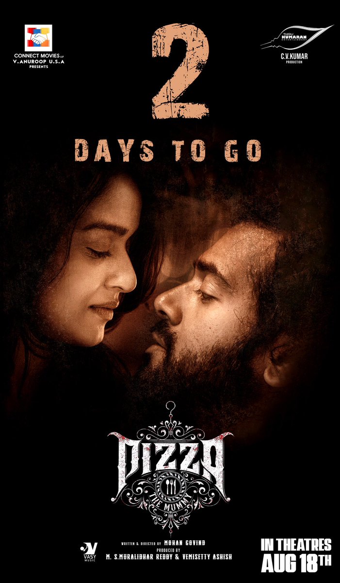 funfullentertainments (@funfullent) on Twitter photo The Anticipation is almost over!
Unveiling the Horror in just 2️⃣ Days.💀🔥
#Pizza3 In Theatres from August 18th💥
- youtu.be/PAQbs7KE3f0
<a href="/funfullent/">funfullentertainments</a> <a href="/MohanGovind8/">MohanGovind</a> <a href="/AshwinKakumanu/">Ashwin Kakumanu</a> <a href="/Pavithrah_10/">Pavithrah Marimuthu</a> <a href="/vasymusicoffl/">Vasy Music</a> <a href="/Mohamedkuraish1/">kuraishi_the_entertainer</a> <a href="/AnupamaKumarONE/">Anupama Kumar</a> The Anticipation is almost over!
Unveiling the Horror in just 2️⃣ Days.💀🔥
#Pizza3 In Theatres from August 18th💥
- youtu.be/PAQbs7KE3f0
<a href="/funfullent/">funfullentertainments</a> <a href="/MohanGovind8/">MohanGovind</a> <a href="/AshwinKakumanu/">Ashwin Kakumanu</a> <a href="/Pavithrah_10/">Pavithrah Marimuthu</a> <a href="/vasymusicoffl/">Vasy Music</a> <a href="/Mohamedkuraish1/">kuraishi_the_entertainer</a> <a href="/AnupamaKumarONE/">Anupama Kumar</a>