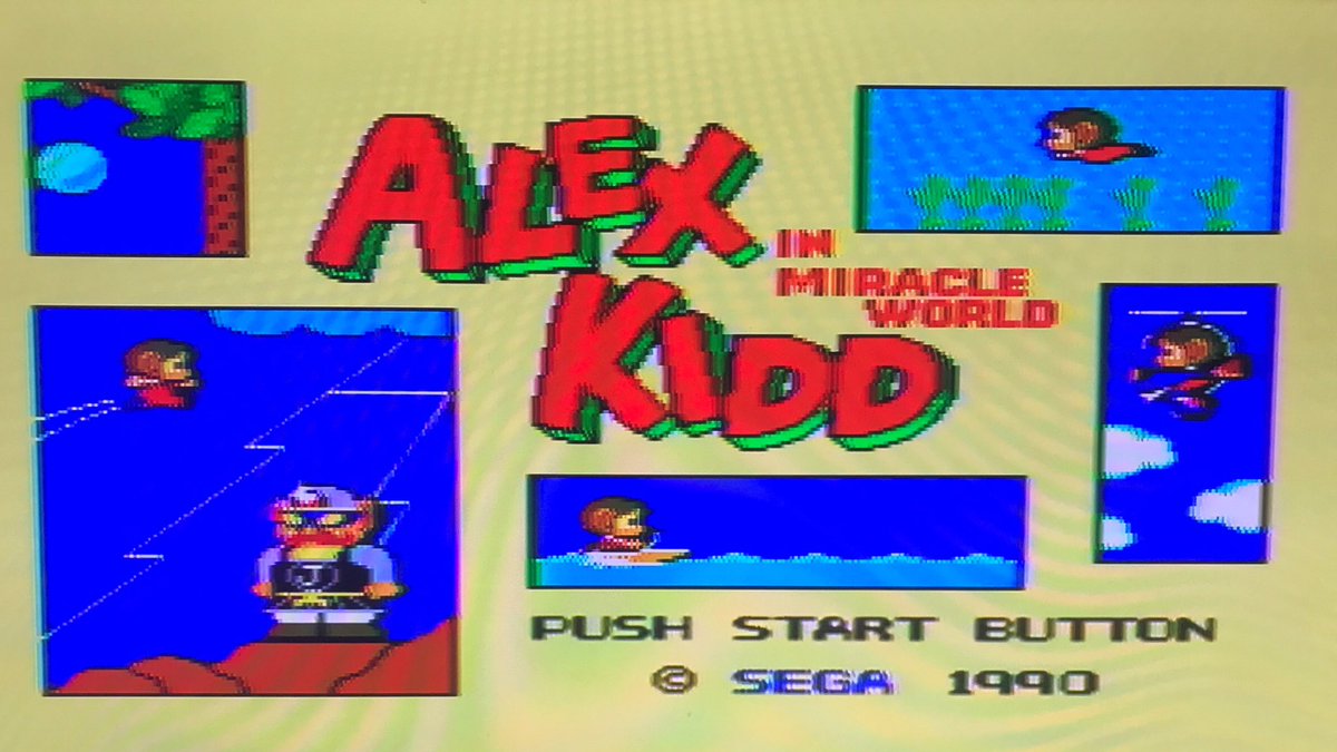 sekiro_51's tweet image. 欧州版セガマスターシステムⅡ起動確認‼︎👍これがッ！これが本体内蔵アレックスキッドのミラクルワールド👊ザ･ワールド‼︎⚙️(違😅)
なにィィィーッ！
おにぎり🍙がッ
ハンバーガー🍔にッ
変えられているッ‼︎👀
 #segamastersystem2  #SEGA
 #MasterSystem  #AlexKidd 
 #AlexKiddInMiracleWorld