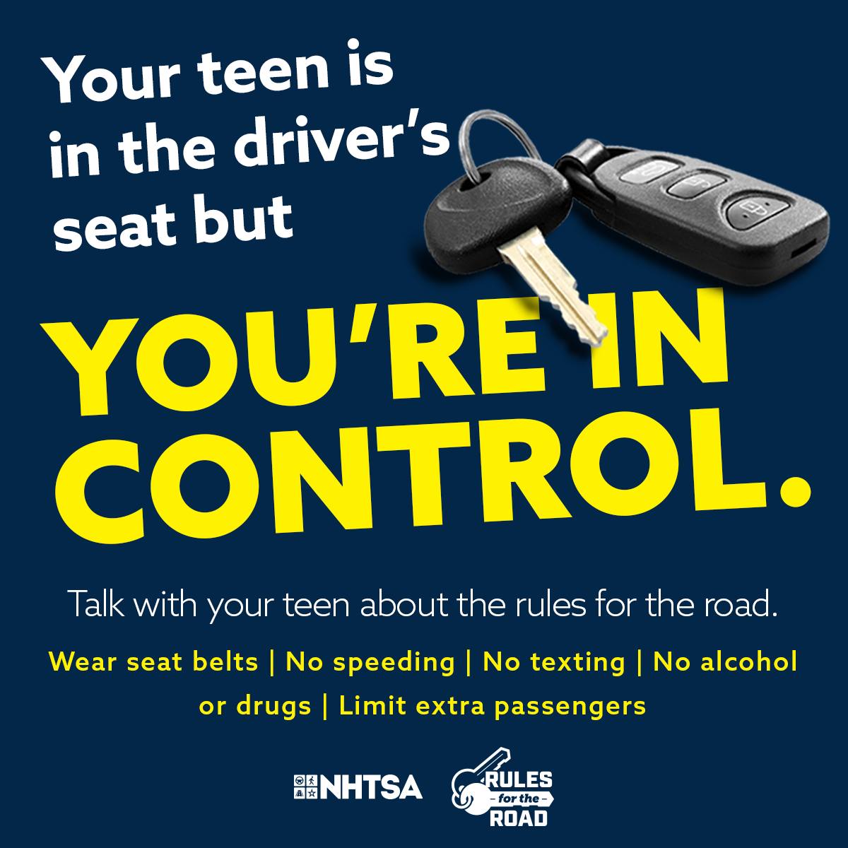 NJTrafficSafety's tweet image. Teen drivers have a higher rate of fatal crashes. Talk with your teens about the rules for the road. #TeenDrivers #NJSafeRoads