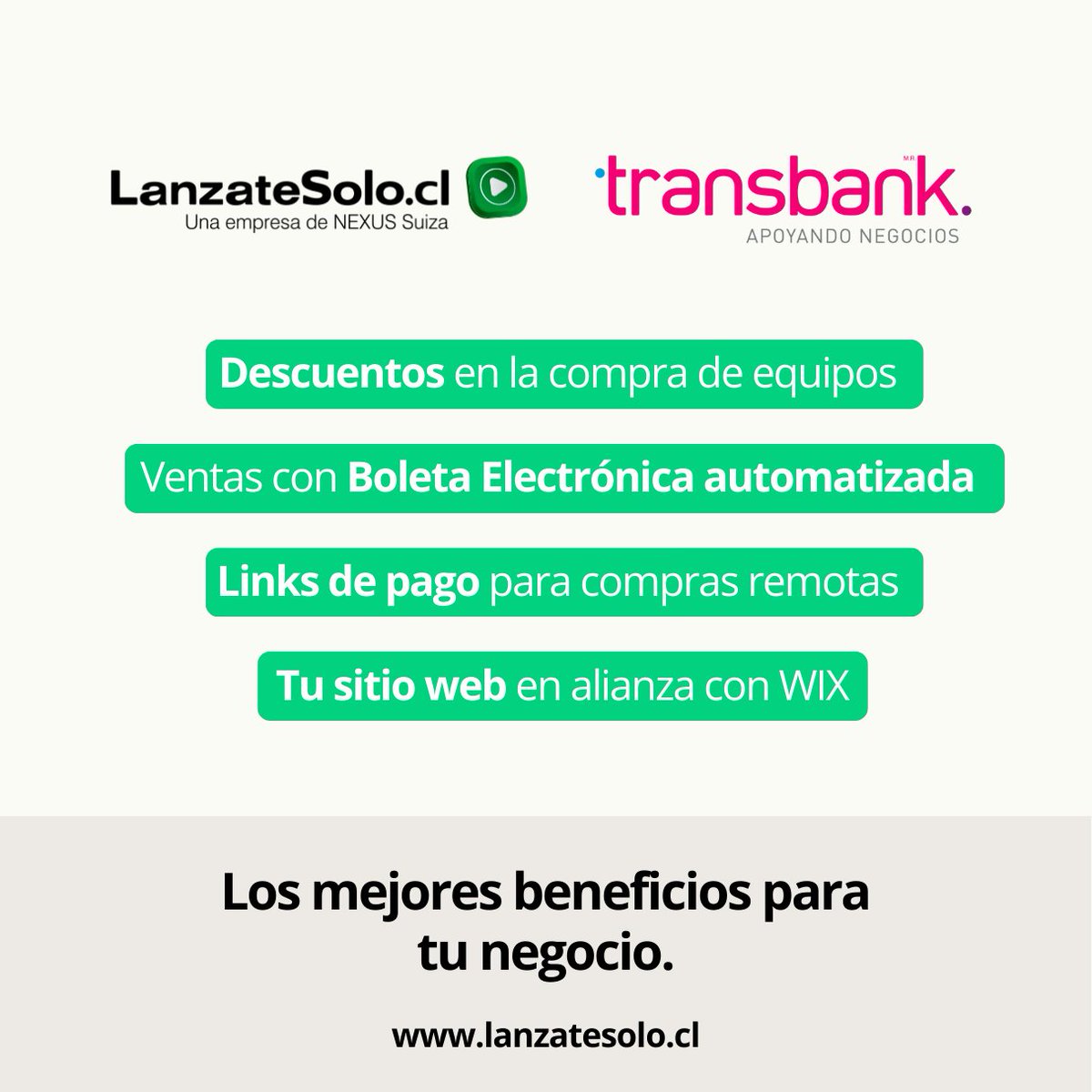 La digitalización del mundo financiero llegó para hacer más fácil tu proceso de venta.
⭐ Mobile POS
⭐ Links de pago 
⭐ Pasarela de pagos

lanzatesolo.cl 
#linkdepago #ecommerce #tiendaonline #digitalizacion #maquinapos #maquinaposchile #emprendimiento #negocio #chile