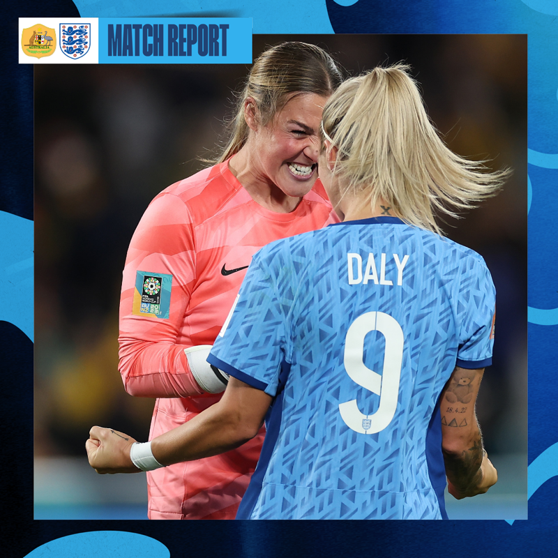 Lionesses's tweet photo. We're in the #FIFAWWC final.

Take a moment to let it all sink in... 😅