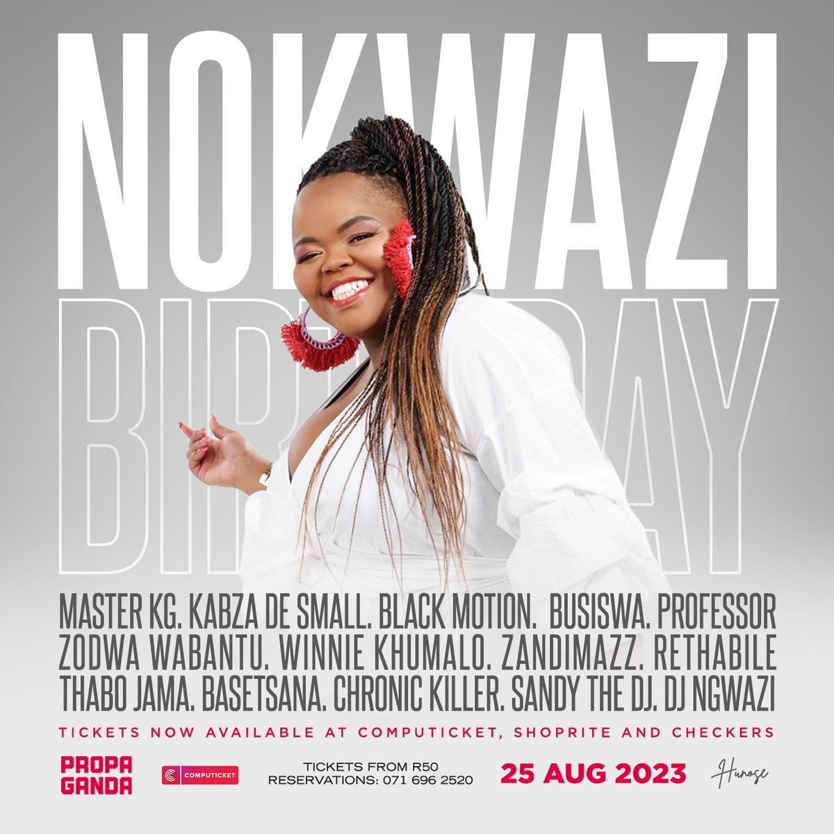PropagandaPTA's tweet photo. NOKWAZI'S BIRTHDAY
@NOKWAZIDLAMS
_____
🎟COMPUTICKET:https://t.co/X5iuyNNxsY
____
🎷 EXCLUSIVE FUN
⚽ LIVE SPORTS
📌 271 STRUBEN STREET PTA
____
#Taxistrike #style #ThaboBester #Pirates #zuma #PrinceKaybee #Cyan #NastyC #BBNaijaAllStar #Vindiesel #MathsLit
#PropagandaPTA
#t1flavv https://t.co/TQzy15LO5p