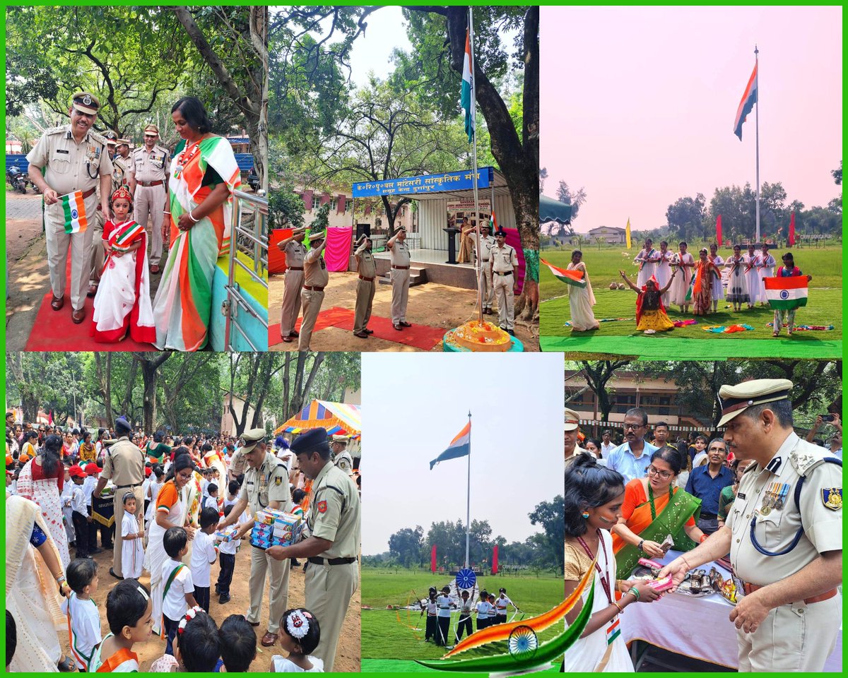77th Independence day has organised by this Group centre and participated officer's, SOs and Jawans of GC CRPF DPR, Range DPR, 169 Bn and Family of Martyrs and retired personnel at this GC.