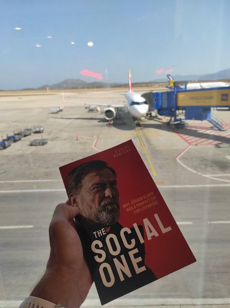 Hello, Reds 🔴⚪ Waiting to lift off from the Athens International Airport. I am looking forward to seeing you tomorrow at Waterstones Liverpool One. 'The Social One' book signing event ✍🏻 🎟️ Book your seat: waterstones.com/events/the-soc… #lfc #liverpool #liverpoolfc #Klopp