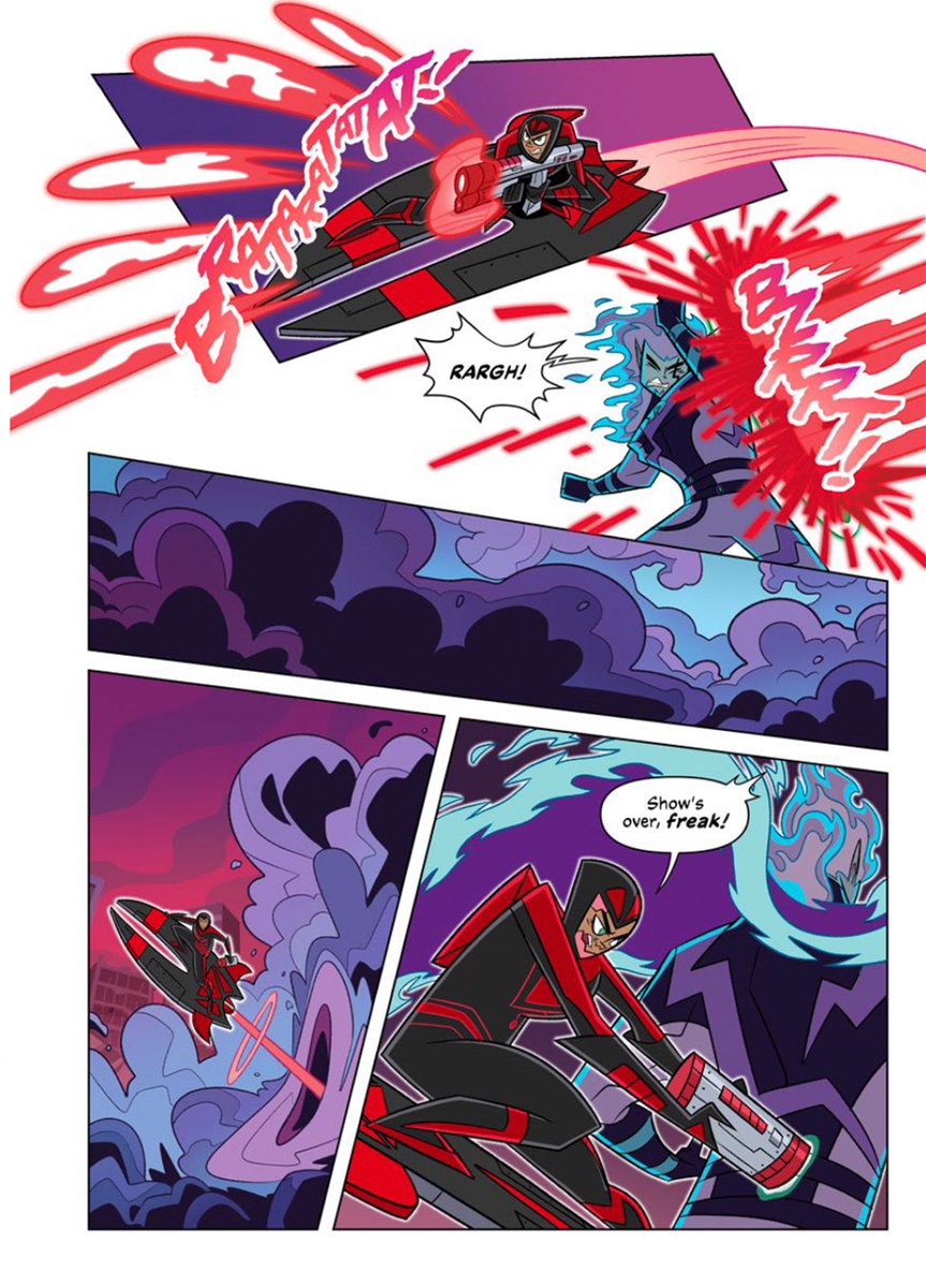 Here's a process breakdown of one of my favorite pages in #DannyPhantom A GLITCH IN TIME! 

(Contains spoilers)

Thread 🧵 