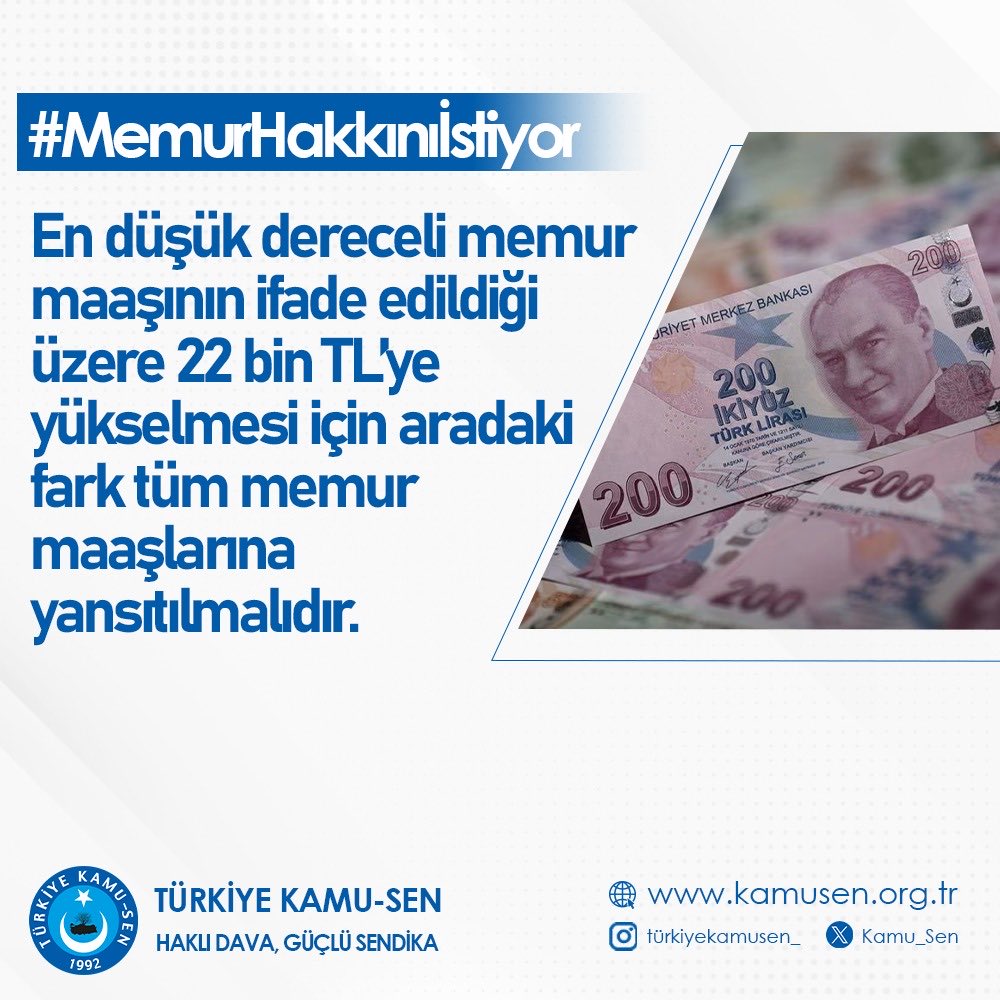 #MemurHakkınıİstiyor