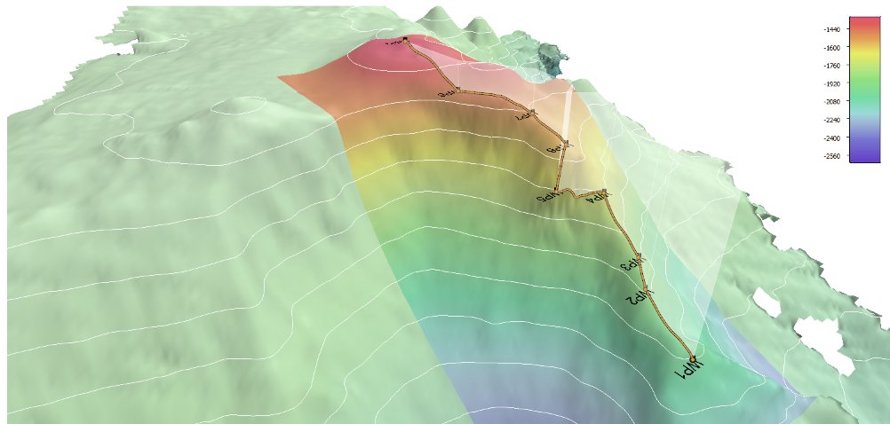 EVNautilus's tweet image. #Satellitealtimetrydata recorded this feature as having a summit depth of less than 500 meters. Our mapping indicated the feature was a large, flat-topped #seamount with a summit depth of 1340 meters!