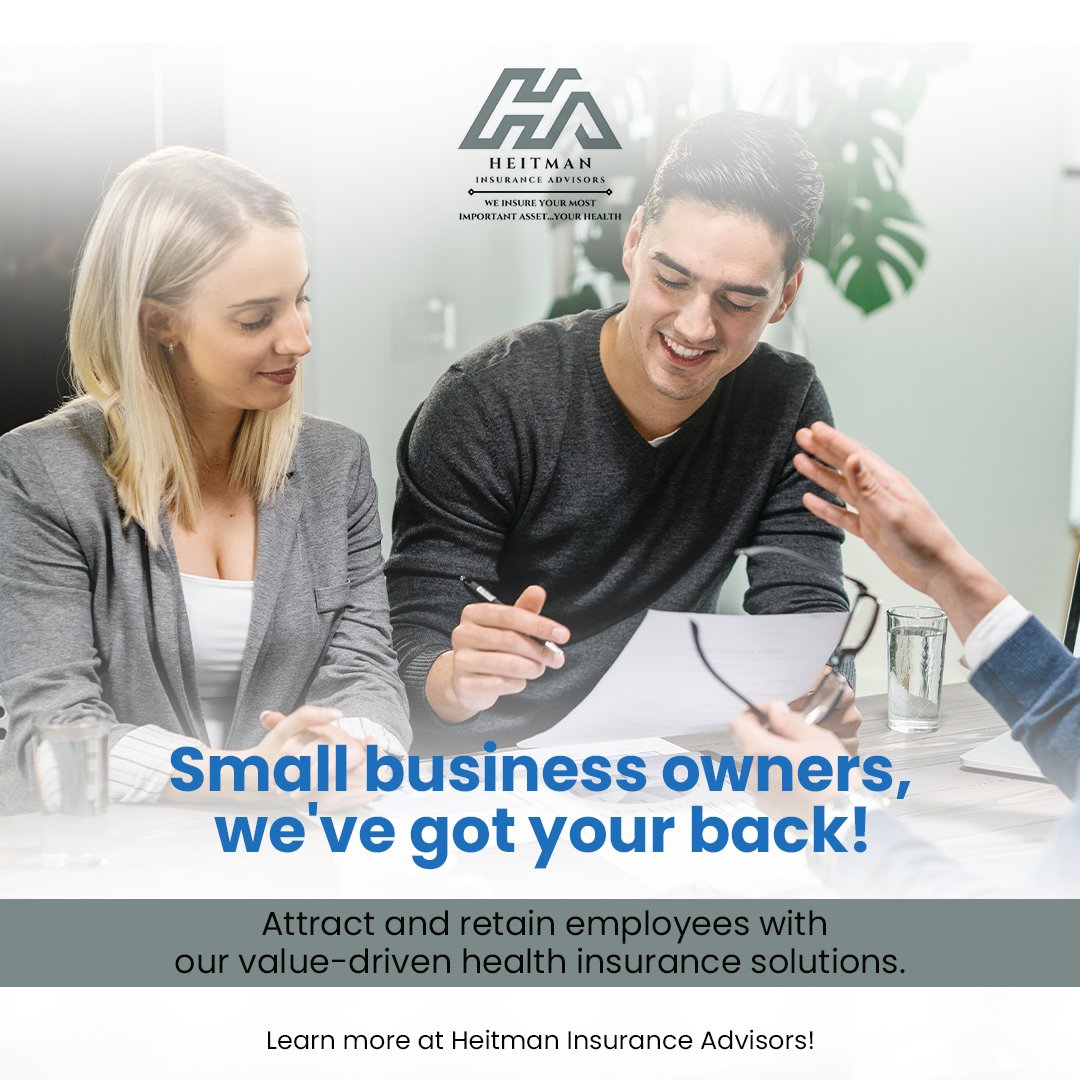 HeitmanChett's tweet image. Heitman Insurance Advisors offers value-driven solutions to attract and retain talented employees.  Contact us at heitmaninsuranceadvisors.com calendly.com/HEITMANIA

#healthyandinsured #HealthInsurance #PersonalizedCoverage #PeaceOfMind