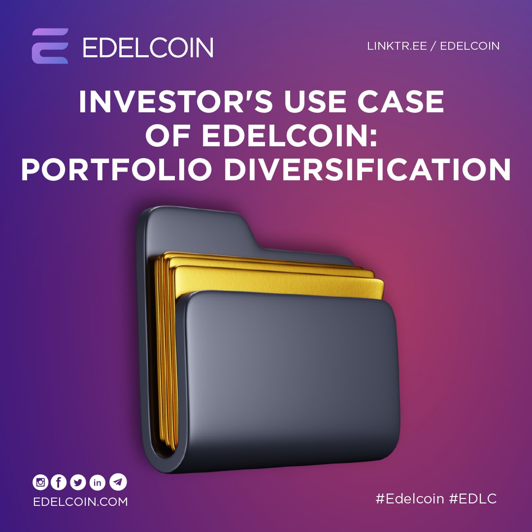 Diversify your portfolio with #Edelcoin! This unique #stablecoin offers a new asset class for crypto enthusiast. Stay tuned for more crypto insights! #PortfolioDiversification