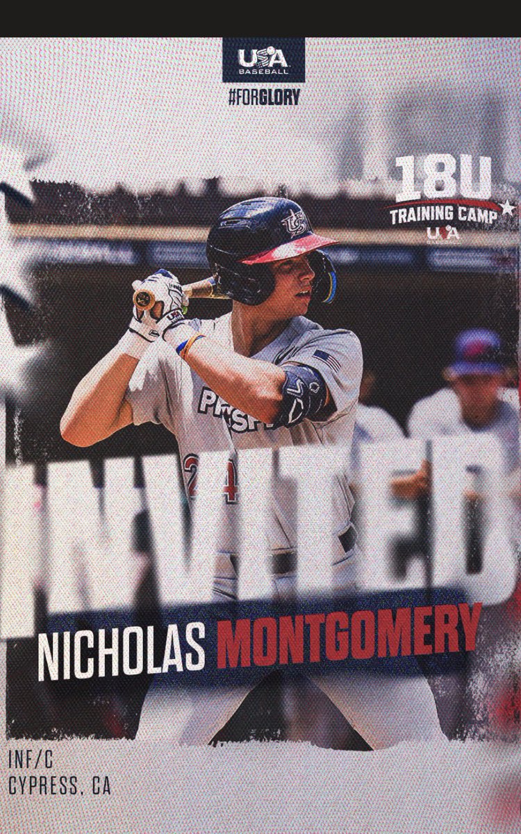 Nick2Montgomery's tweet photo. Let’s ride @USABaseball https://t.co/XbXpR5sHko