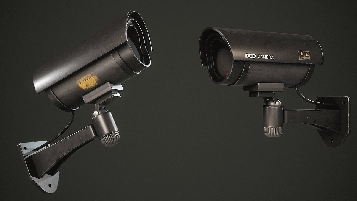 kkhsp's tweet photo. My latest work - CCTV surveillance camera game-ready asset. #gamedev #gamedevs #gameprop #3dAsset https://t.co/nDQt7Sld8n