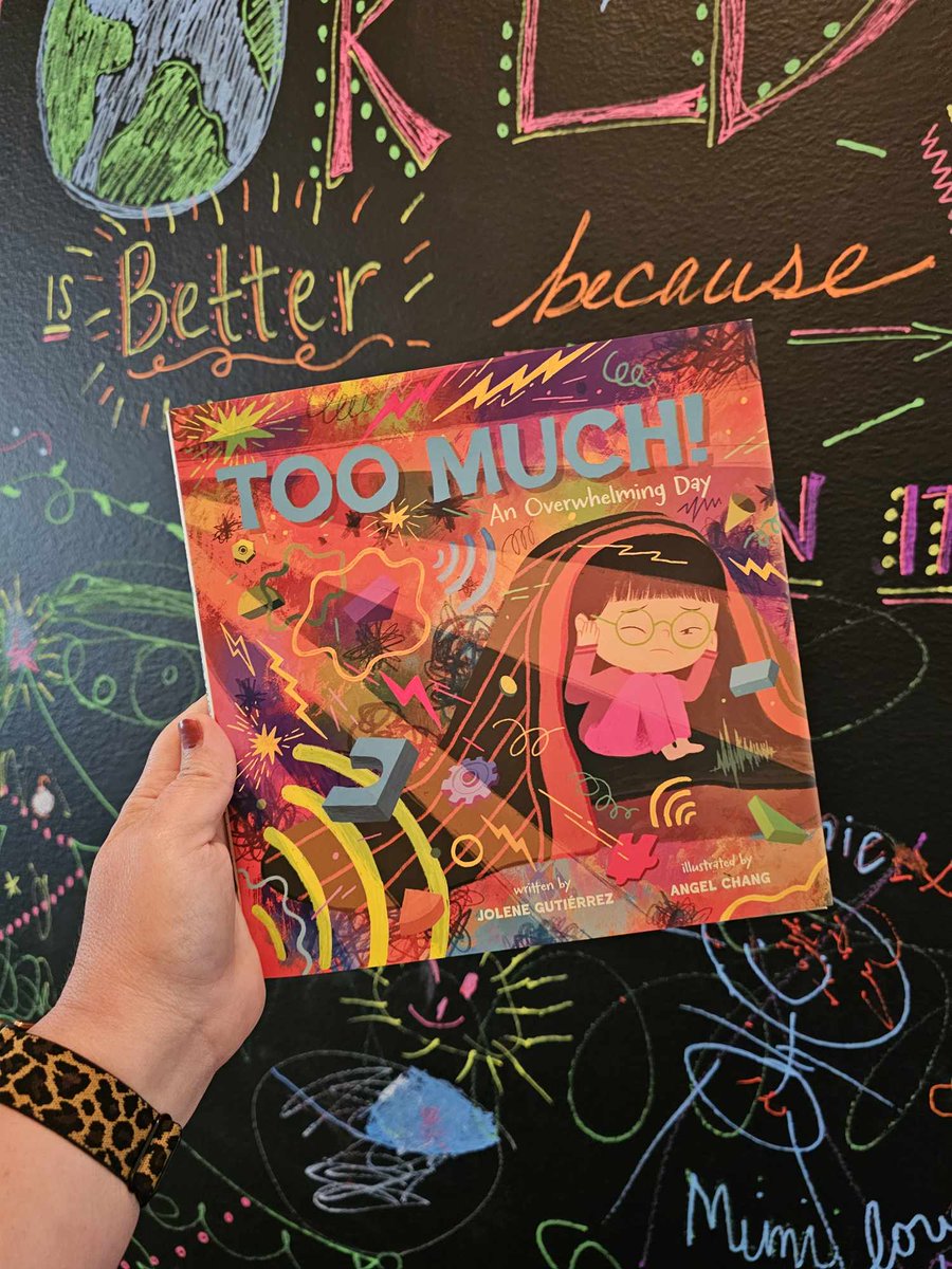 ANOTHER NEW FAVE!! 🌈📢❤️ <a href="/writerjolene/">📚 Jolene Gutiérrez--writer & librarian 📚</a> you knocked it out of the park!

TOO MUCH! An Overwhelming Day is a reassuring rhyming picture book about sensory overload and what you can do when everything is too much!

amazon.com/Too-Much-Overw…

#sensoryprocessing