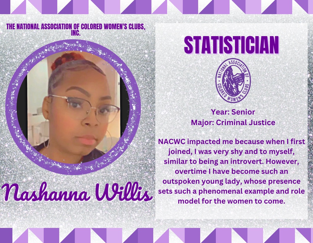 Meet W.O.I’s new Statistician, Nashanna Willis💟