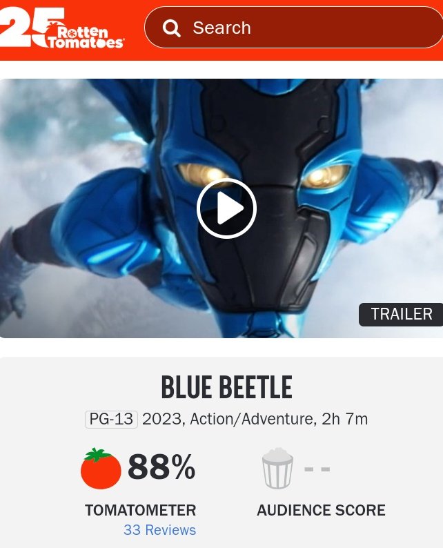 🍅Subiu para 88%!

#BlueBeetle