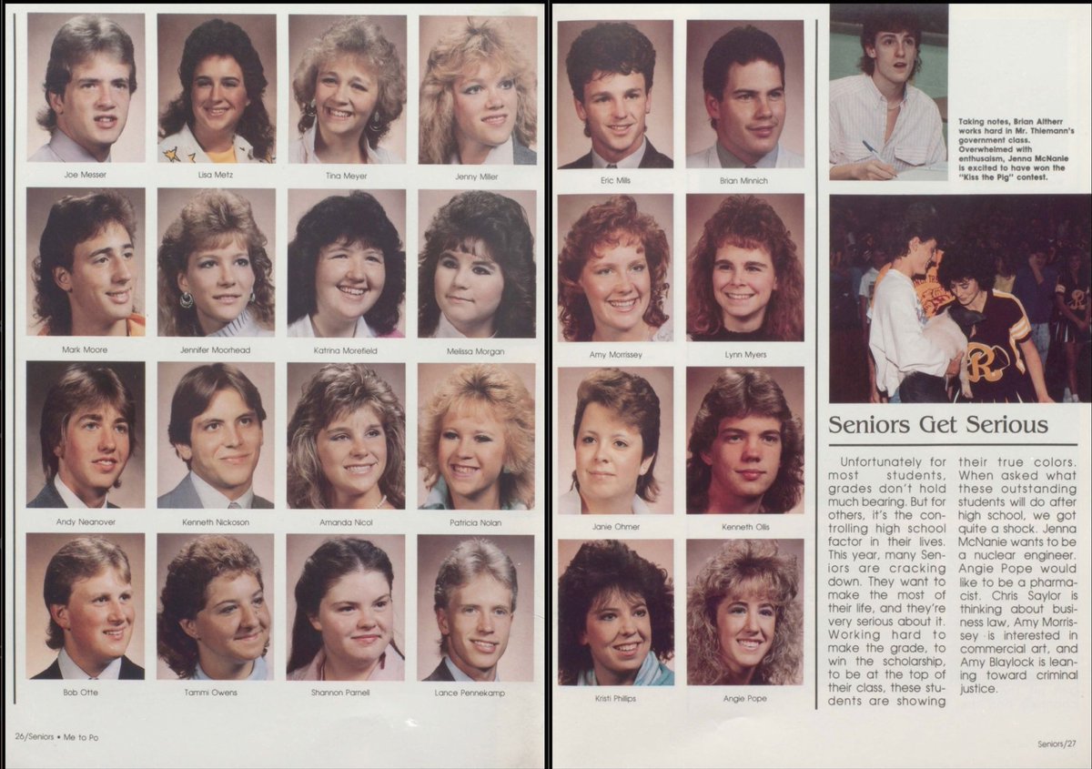 Ross_Local's tweet photo. Nothing says 1980's like big hair (and mullets)! Shoutout to the class of 1988 #tbt
#RossRams #BeRams #ThrowbackThursday https://t.co/bAMiM8uwJw