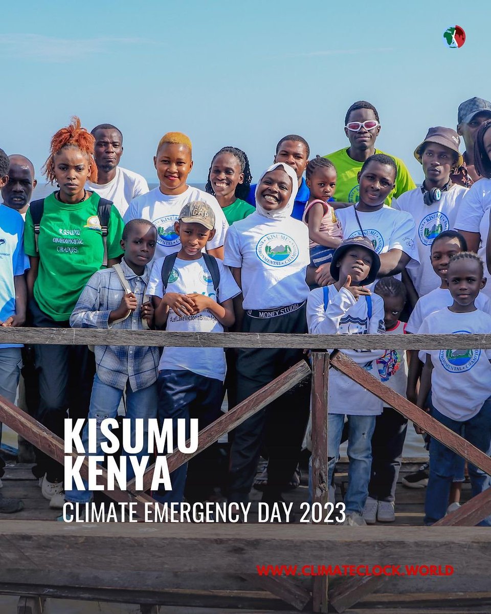 I am honored to be part of the team  <a href="/Kisumuchampions/">Kisumu EnvironmentalChamps</a> ,which is committed to addressing climate change and revitalizing Africa's magnificent Lake,Lake Victoria through the #LetLakeVictoriaBreatheAgain campaign. <a href="/theclimateclock/">CLIMATE CLOCK</a> .