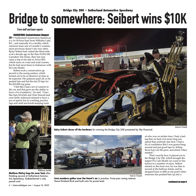 JimCarsonLMD's tweet image. Pages 5-8 of #LateModelDigest Wednesday Winners @aaron_creed @SutherlandAuto @ProStockTour @sswracing @dylanblenkhorn @LSommerville23 @SNM_Park @connorhallweb @chaserob_3 @BGSRacing