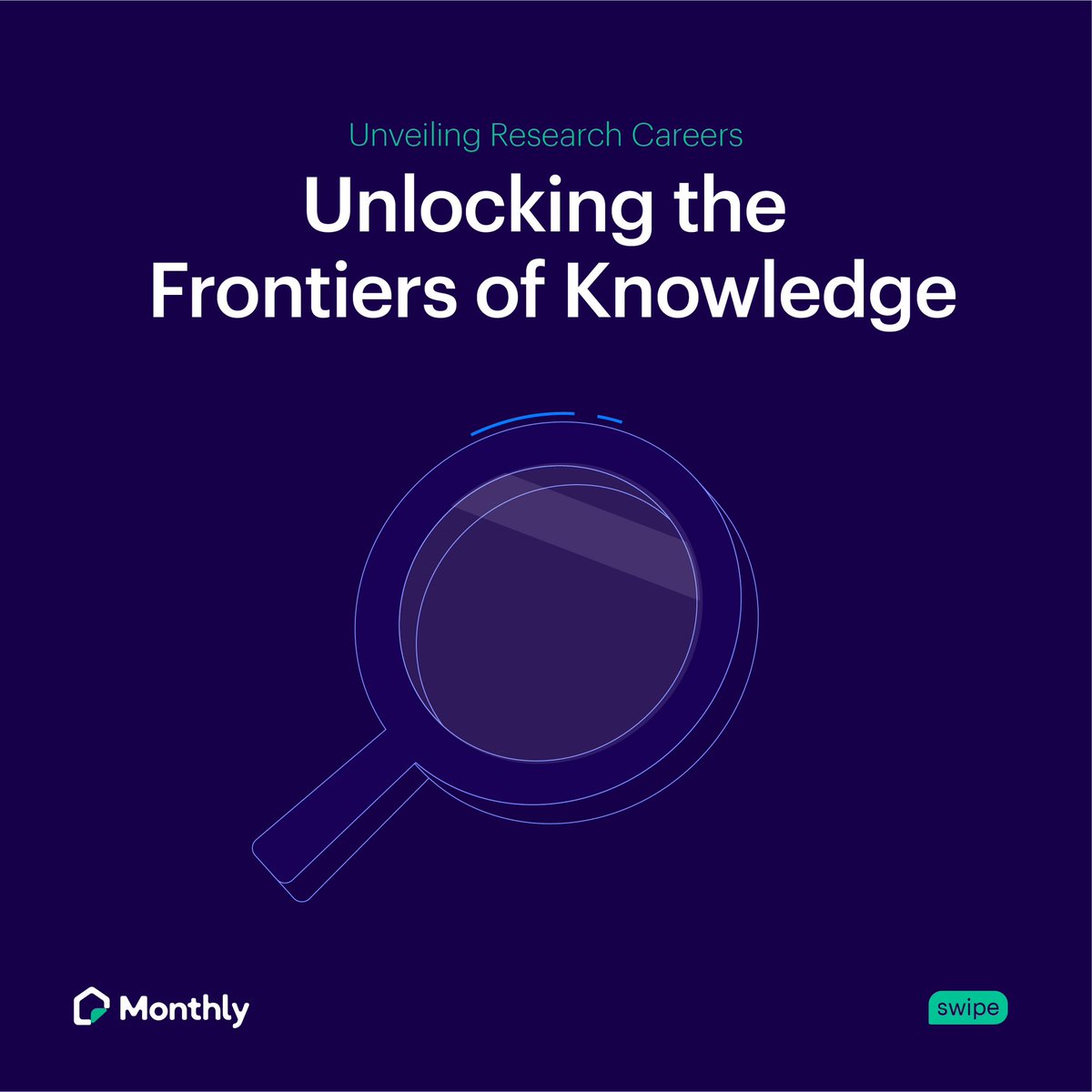 MonthlyFinance's tweet photo. Are you passionate about curiosity, investigation, and uncovering new insights? A career in research might be your calling! Join us as we delve into the exciting realm of research and discover the diverse opportunities that await you. Let's embark on a journey of knowledge and exploration together!