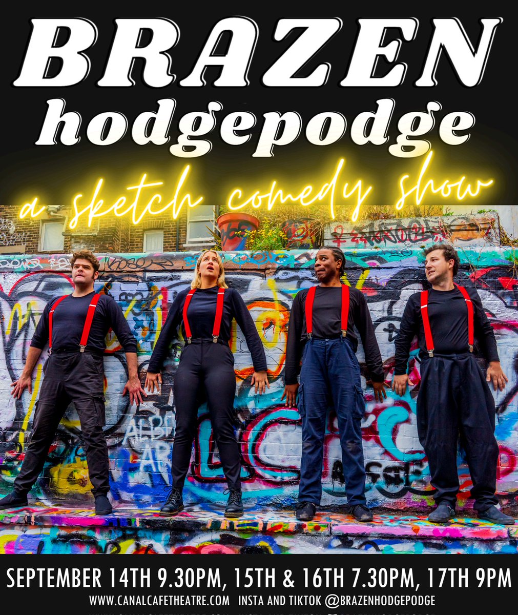 SEXY NEW POSTER ALERT! Come and see us at <a href="/CanalCafe/">Canal Cafe Theatre</a> Sept 14th - 17th #comedyshow #London #theatre