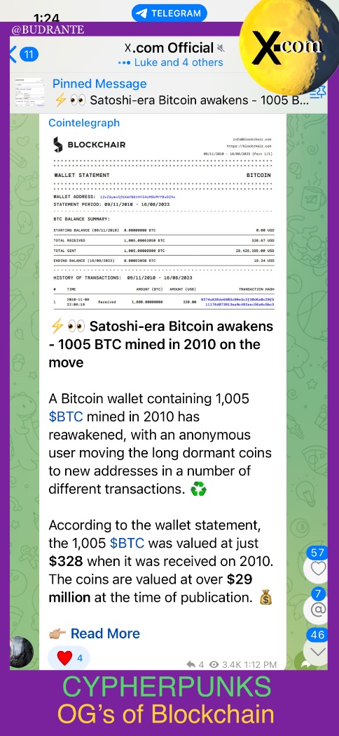 BudRante's tweet photo. @cryptoo_doug @xcomerc20 @CNBC @USATODAY https://t.co/jFp1SMr6xH
@xcomerc20 @cnnbrk 

Goodness gracious 
Gotta hear this from
@HerbertRSim 
https://t.co/uTuhgttmN8
#BITCOINMAN
#Cypherpunks
#Cryptorebels
OG’s of #Bitcoin 1,005
https://t.co/fgloSsNIVj
#Crypto #cryptocurrency #cryptoNews @SquawkCNBC 

@elonmusk
@cz_binance https://t.co/TfUJ6YC6ZT