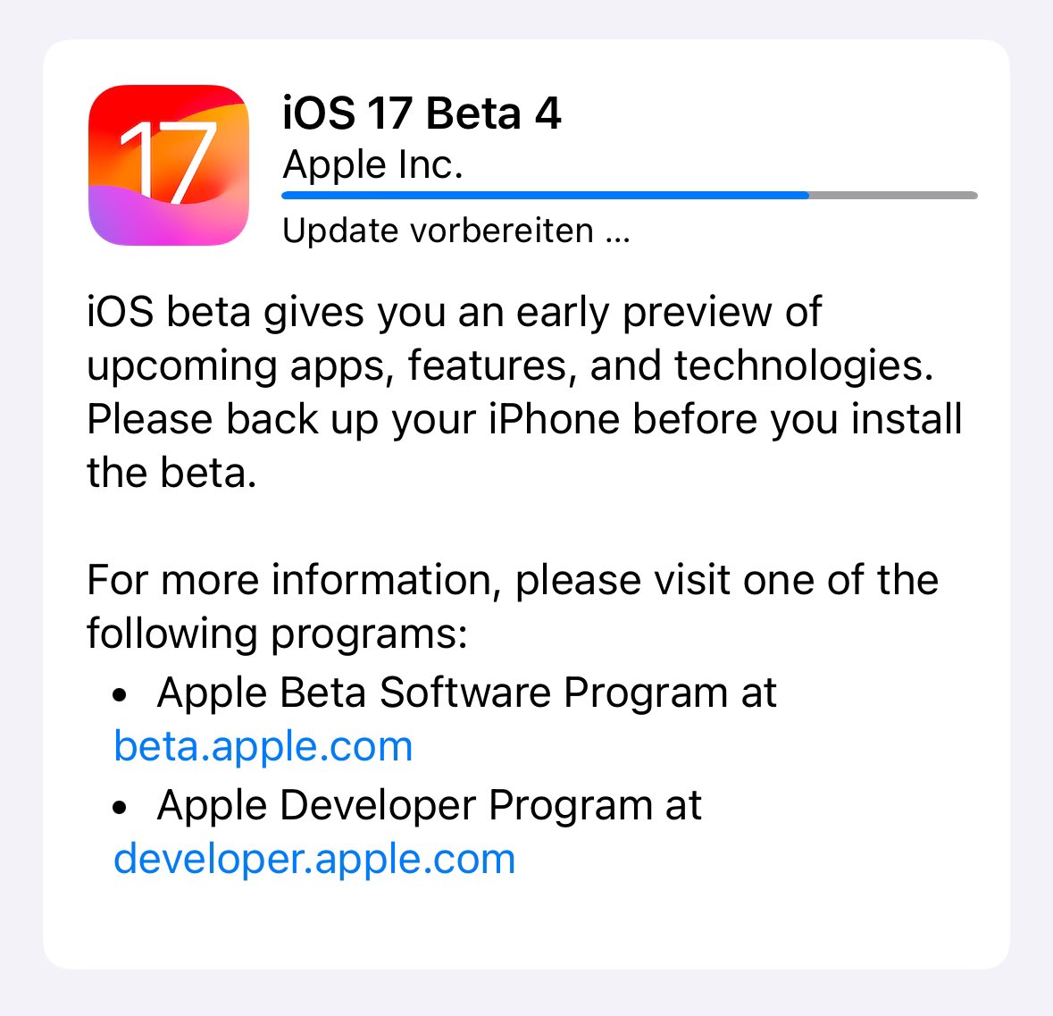 MORE_MagazineAT's tweet image. Update time … #ios17beta