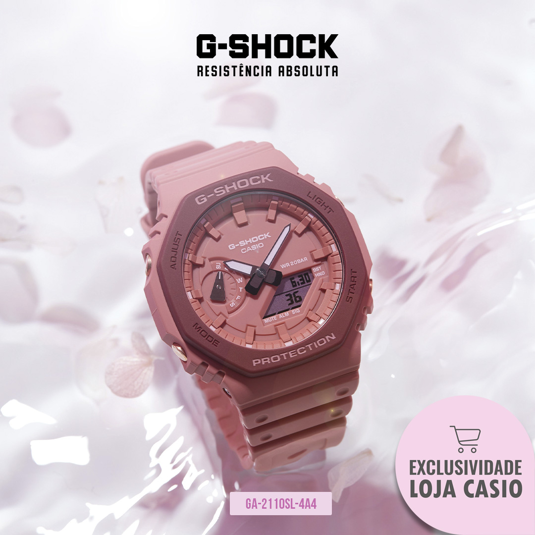 O minimalismo com a leveza das flores na primavera. O toque de estilo para o seu visual!

Exclusividade na Loja Casio:
Acesse: casio.com/br/watches/gsh…

#GShock #GShockBrasil #GShockBR #CasioRelogios  #GShockLover #Relogios #GShock40th #GShockTogenkyo #DW5610SL #GA2110SL