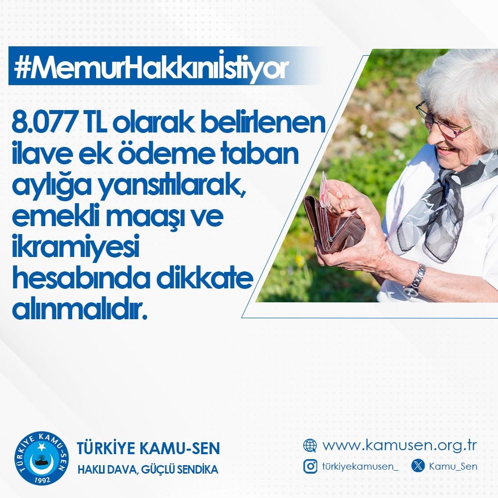 orhankutuk41's tweet photo. #MemurHakkınıİstiyor memur emeklisi unutulmasın. https://t.co/BNciePVsz6