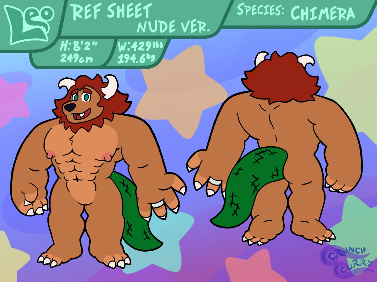 CrunchCurry's tweet photo. Finally finished making a ref for my boi Leo! 💪🦁 https://t.co/jiGOeWjs7k