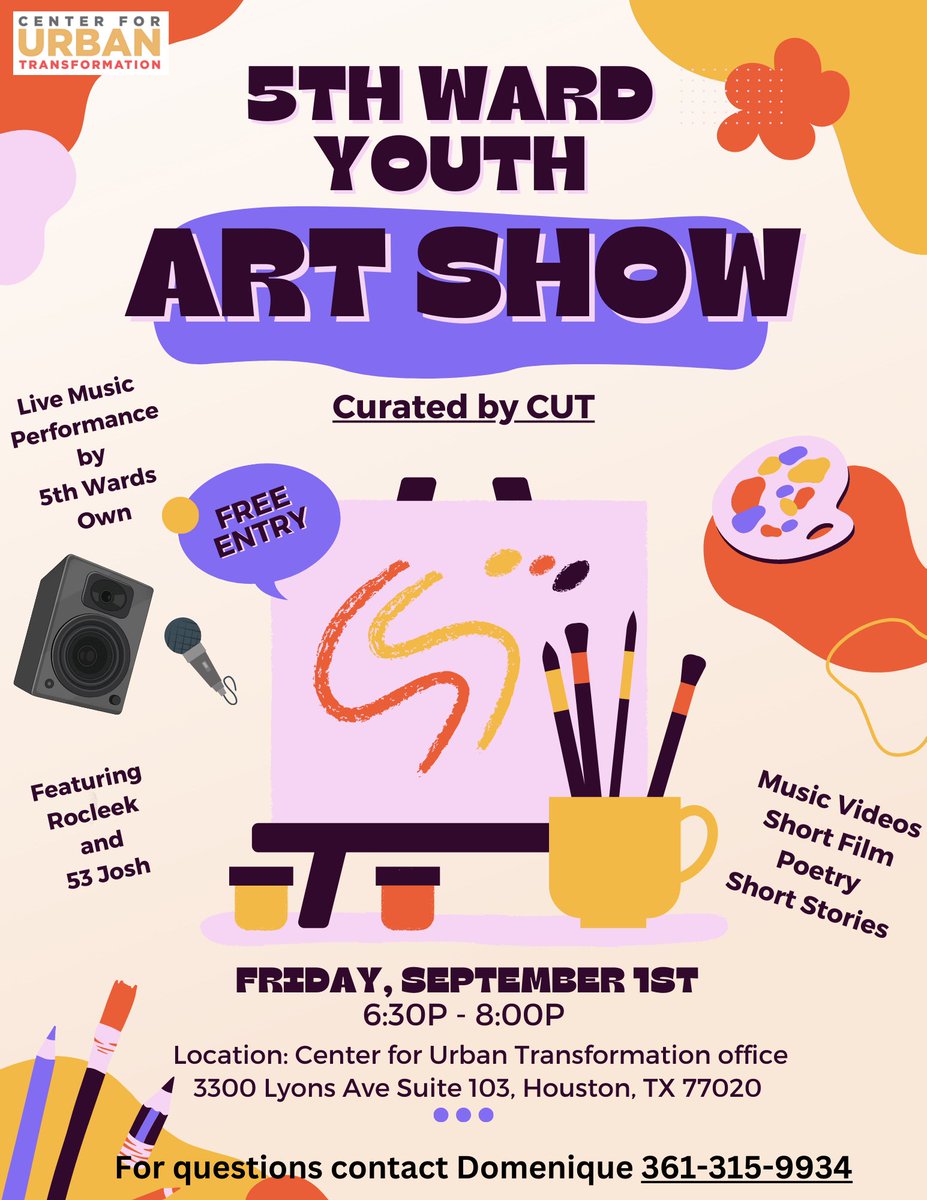 Join CUT for an amazing evening of art &amp; fun!