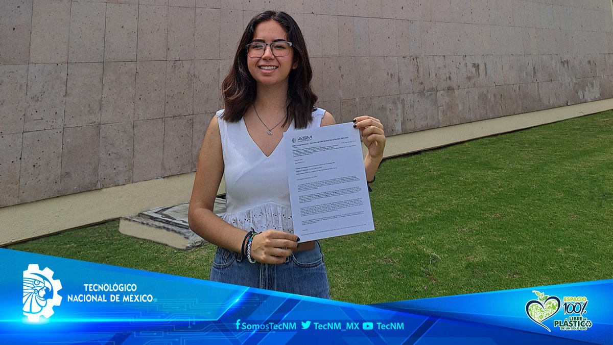 #OrgulloTecNM
Denisse Torres, estudiante de Ing. en Materiales del <a href="/itmoficial/">TecNM-ITMorelia</a>, representó a México en la reunión anual de planeación estratégica de la Asociación Americana para los Materiales (ASM Internacional) en Cleveland, Ohio.