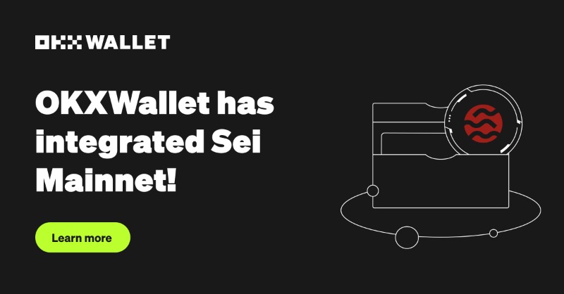 wallet's tweet photo. 🚢 We're one of the FIRST multi-chain wallets to integrate the Sei Mainnet!
🔁 View & transfer assets
✅ App & web extension supported
🔥 Upcoming support for trading Sei ecosystem assets on #OKX DEX
@SeiNetwork #SeiMainnet #OKXWallet
Experience now: 👇