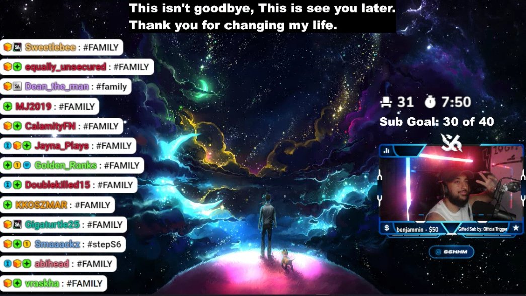 S6HHM's tweet photo. This isn't goodbye.. This is a see you later 💙

Thank you for changing my life.

Today I will break 3000 Kick Subscribers and be away for 2-3 weeks moving into my own place.

Get in here and celebrate my biggest moment of my life.

Kick .com/S6HHM https://t.co/ewQXLZfYet