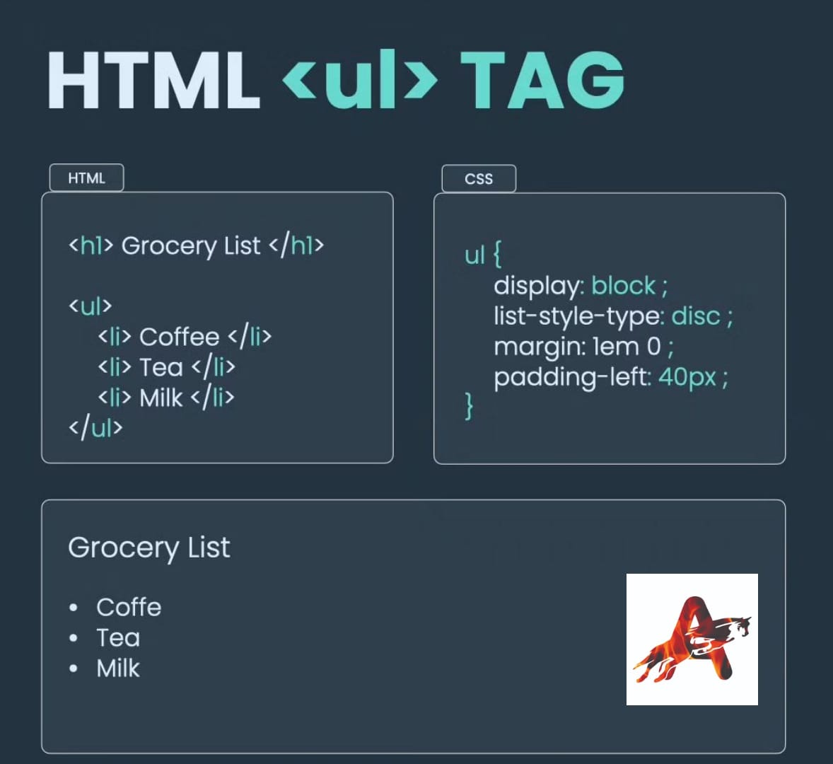 Auratechno72007's tweet image. Learn about HTML &amp;lt;ul&amp;gt; tag proparty
....................
#LearnHTML, #HTMLtags, #WebDesign, #Coding, #HTML5, #FrontEndDevelopment, #WebDevelopment, #Programming, #WebCoding, #HTMLBasics