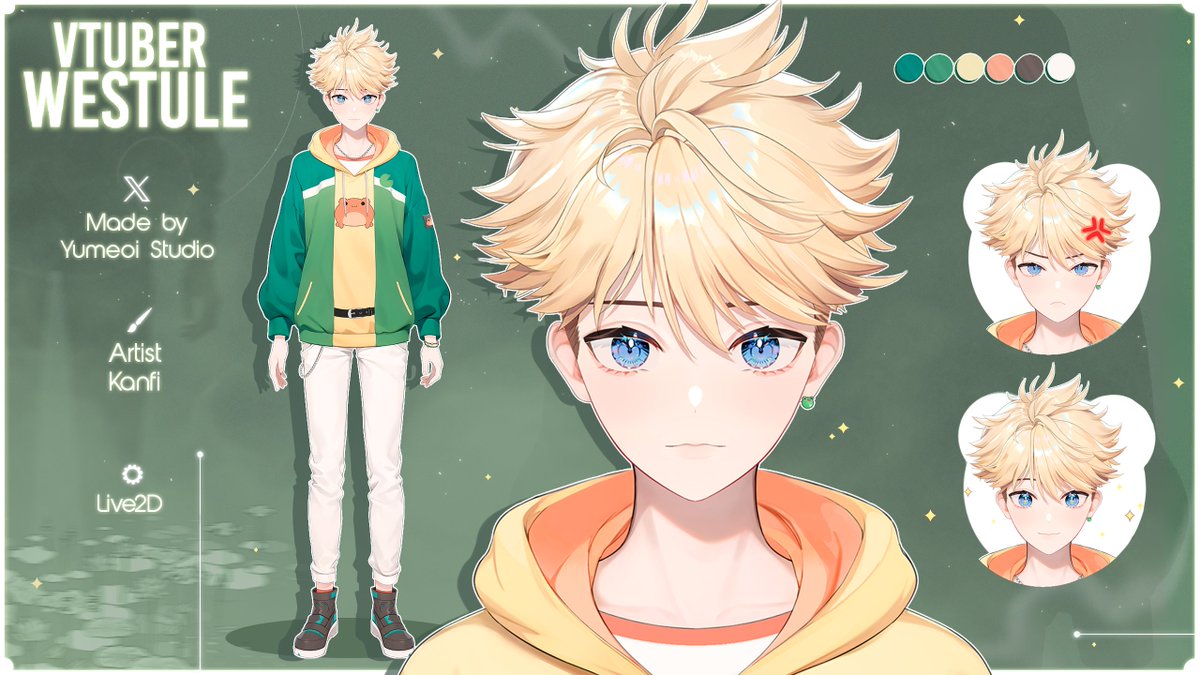 OMG WE DID IT. TYSM GUYS 🥹 I was expecting this to take days. The frogs did a great job caring for me while I was recovering but I'm ready to be me again
Name: West | Position: ULE of NA Region | Status: Exiled
<a href="/YumeoiStudio/">Yumeoi Studio 💌 Art&Rig comms open</a> 
Art: <a href="/Kanfi11/">kavenfisa</a>
Rig: <a href="/sh1romichu/">🍉°˖✧Shiromi✧˖° 💕Live2D Rigger</a>