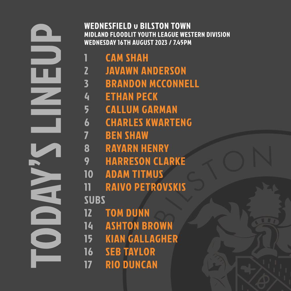 BTFC_Youth's tweet photo. X11 v Wednesfield 🟠⚫️ https://t.co/NKEc0MnLBa