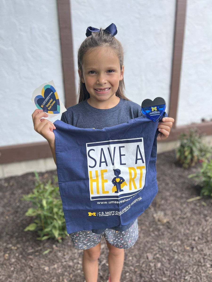 Proud to support @MottChildren and #saveaheart ! 💙💛

The difference @MottDocs have made for our #heartwarrior over the past 7.5 years is remarkable! Here’s to continued advances in medical research for #CHD and support of #heartfamilies ! 🙌🏻

#chdawareness #chdsupport #MottCHC