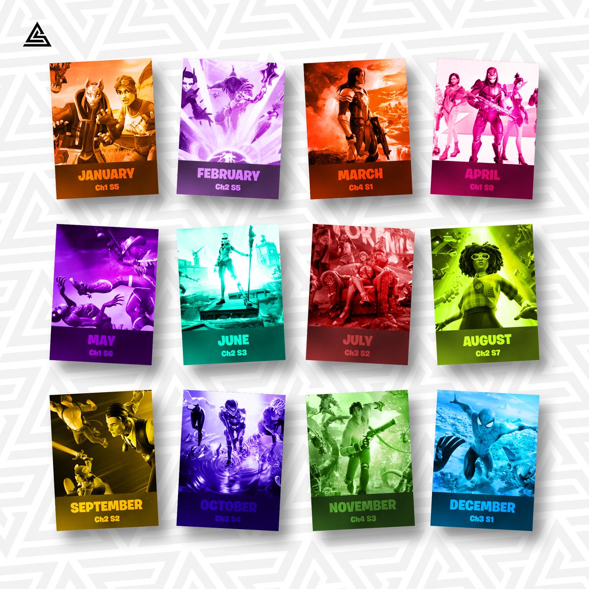 Your birth month determines what Fortnite season you'll have to play  FOREVER 👀 Do you like or dislike the season you got? 🤔, image size:1200x1200