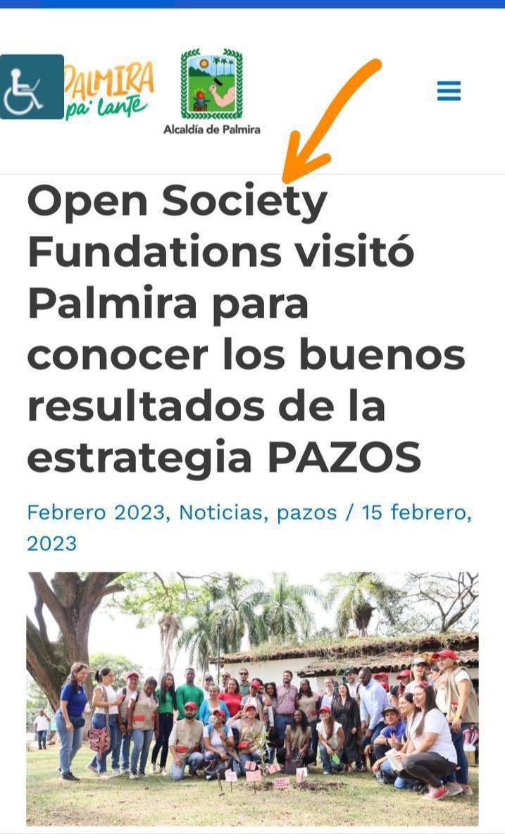 TonyVenet274186's tweet image. #Urgente La secretaria de educación de la ciudad de Palmira está impulsando la AGENDA 2030 en Colegios Públicos de la ciudad esta es la Palmira del titere Hampon ⁦@SoyOscarEscobar⁩ al servicio de Su titiritero ⁦@georgesoros⁩ Financiador del sistema #Pazos