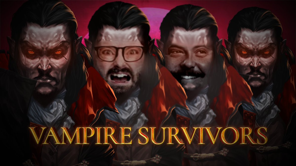 Tomorrow, we're launching #VampireSurvivors Couch Co-op! 🧛😮 @KindaFunnyVids' Greg @gameovergreggy & Mike @snowbikemike will be slaying over on our Steam page 🎉 August 17th, 5:30pm BST / 9:30am PT! Tune in for absolute chaos 👻  👀 s.team/a/1794680 #KindaFunny #Steam