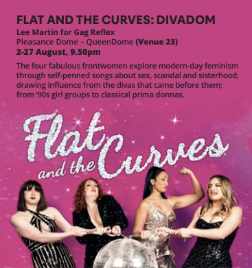 CSSDLondon's tweet image. Flat and Curves: Divadom, @‌FThecurves Written and performed by Katy Baker #CSSDEdinburgh #CSSDAlumni