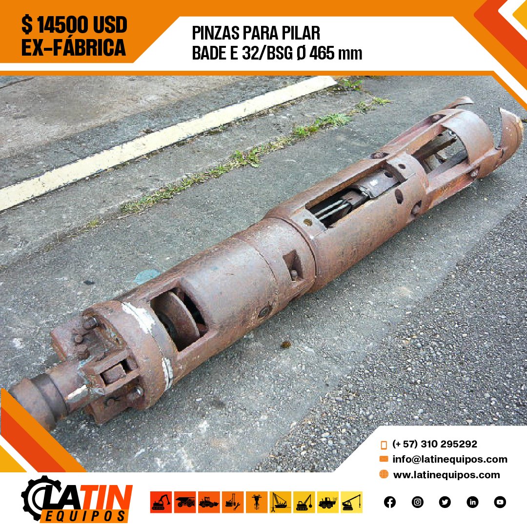 - Juego de 2 mordazas.
- Cpl. con corona de liberación.
- Cuerda de cierre renovada.
- Comprobado funcionalmente ☑️

➡️  Precio USD14500

#ingeniería #construcción #civil #proyectos #venta #productosdesegunda #latinequipos