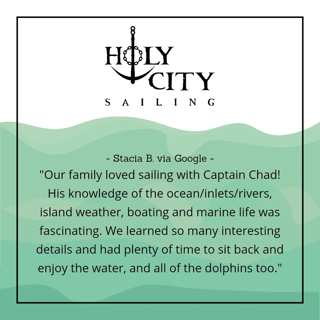 With Holy City Sailing, you can trust our local expertise and dedication to customer satisfaction. Don't take a chance with your boat tour -- book with us and enjoy an unforgettable adventure! #BoatCharter #HolyCitySailing