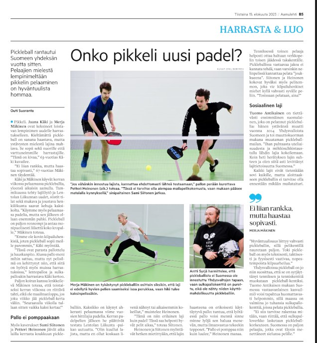Pickleball Finland tweet media