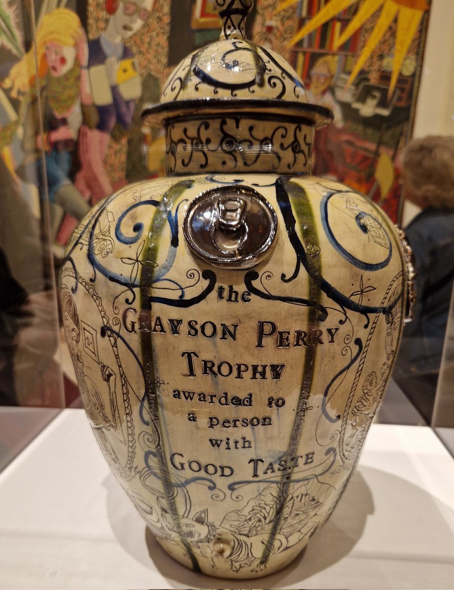 CNBarber's tweet photo. Grayson Perry Exhibition in Edinburgh, love that he takes art, but not himself too seriously https://t.co/GLLVit6E7f