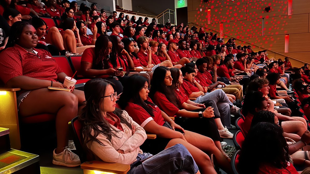 UH_Housing's tweet photo. Yesterday more than 400 UH SHRL student and professional staff received their opening address for Fall 2023.
This annual tradition serves as the official kickoff to the school year and prepares staff to better serve their residents and the community. #UHLiving #CoogMove23 https://t.co/GxSy96EAs2